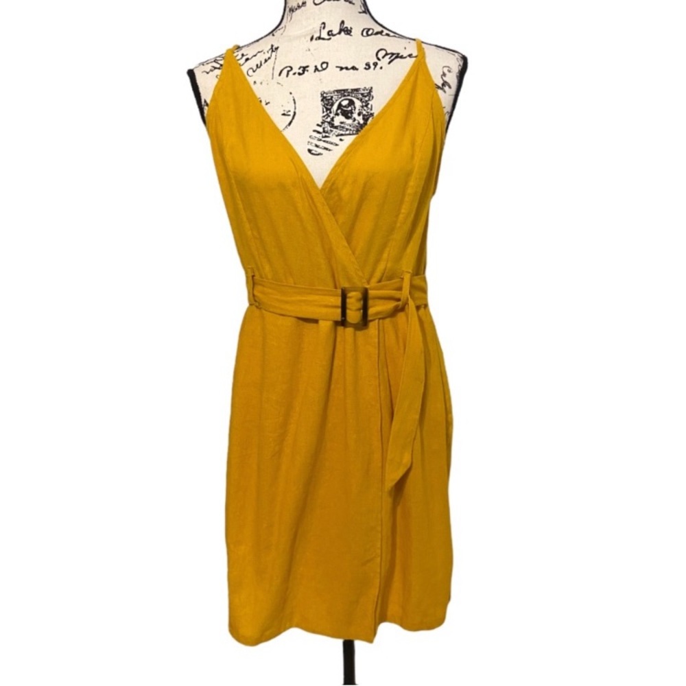 Wild Fable Mustard Yellow Sleeveless Dress